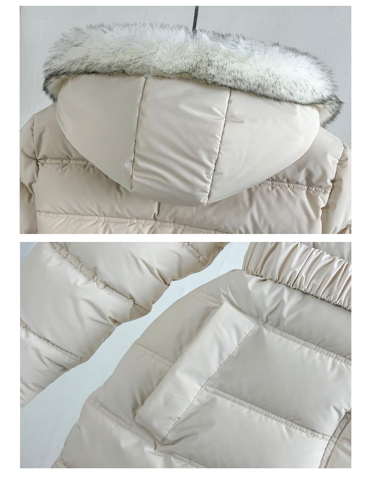 Cappotto da ragazza, piumino per bambini, caldo, giacca per bambini, invernale, spessa, con cappuccio, parka
