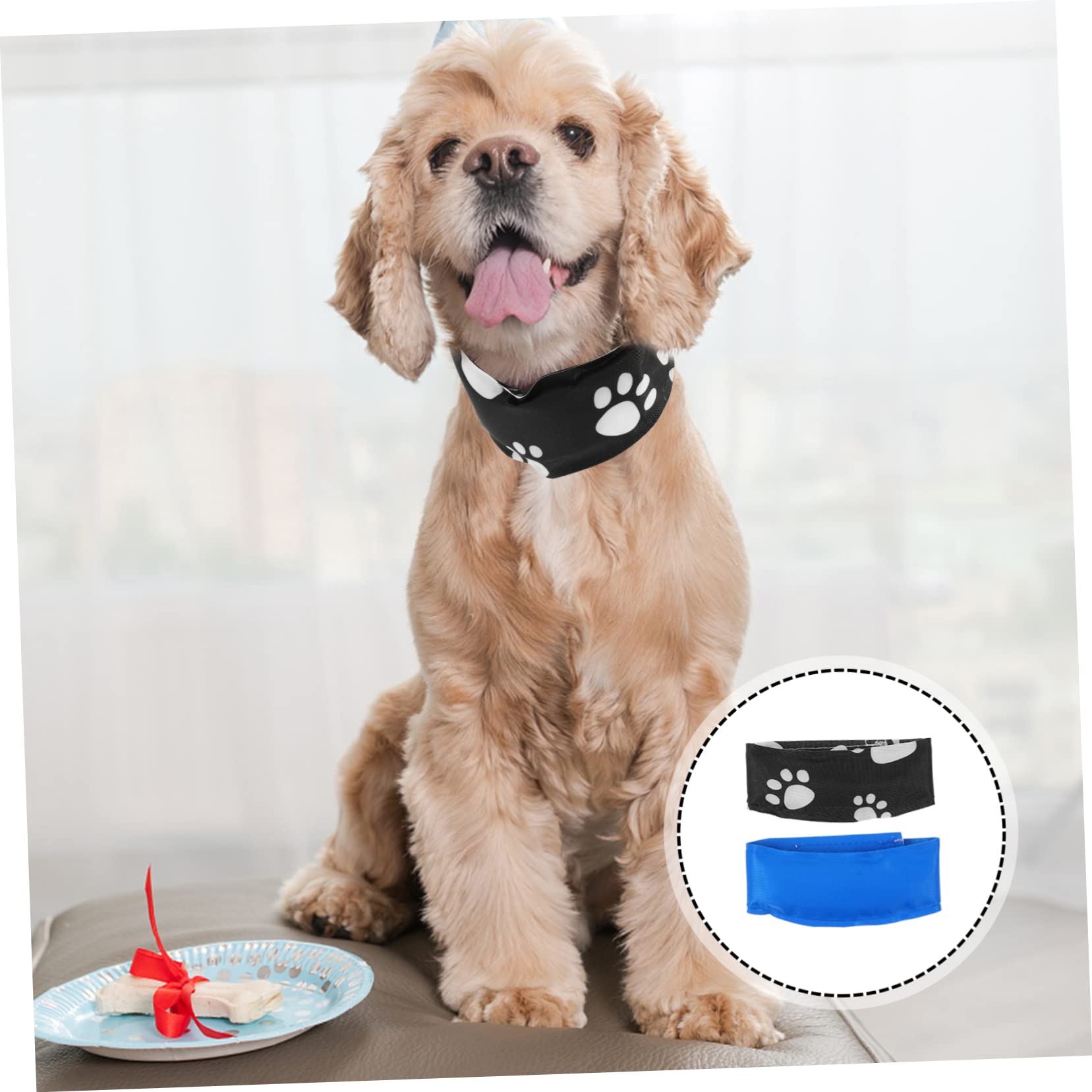 POPETPOP 6stücke Kühlhalsband Für Hunde Sommer-Bandana Mit Selbstkühlendem Material Für Angenehme Frische An Heißen Für Kleine Und Mittelgroße Haustiere