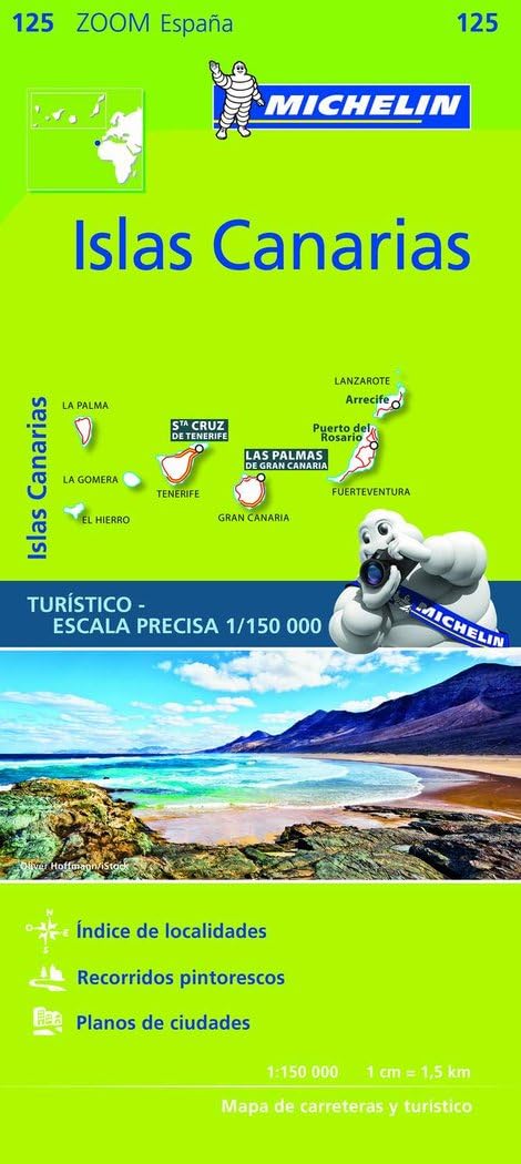 Iles Canaries - Zoom Map 125: Map (Michelin Zoom Maps)