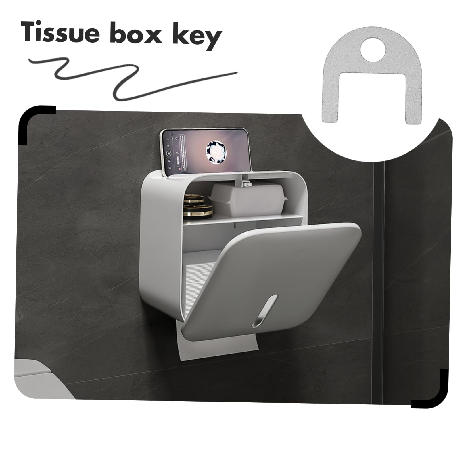 SOLUSTRE Commercial Paper Towel Dispenser Key Stainless Steel Tissue Dispenser Key Comfortable Grip
