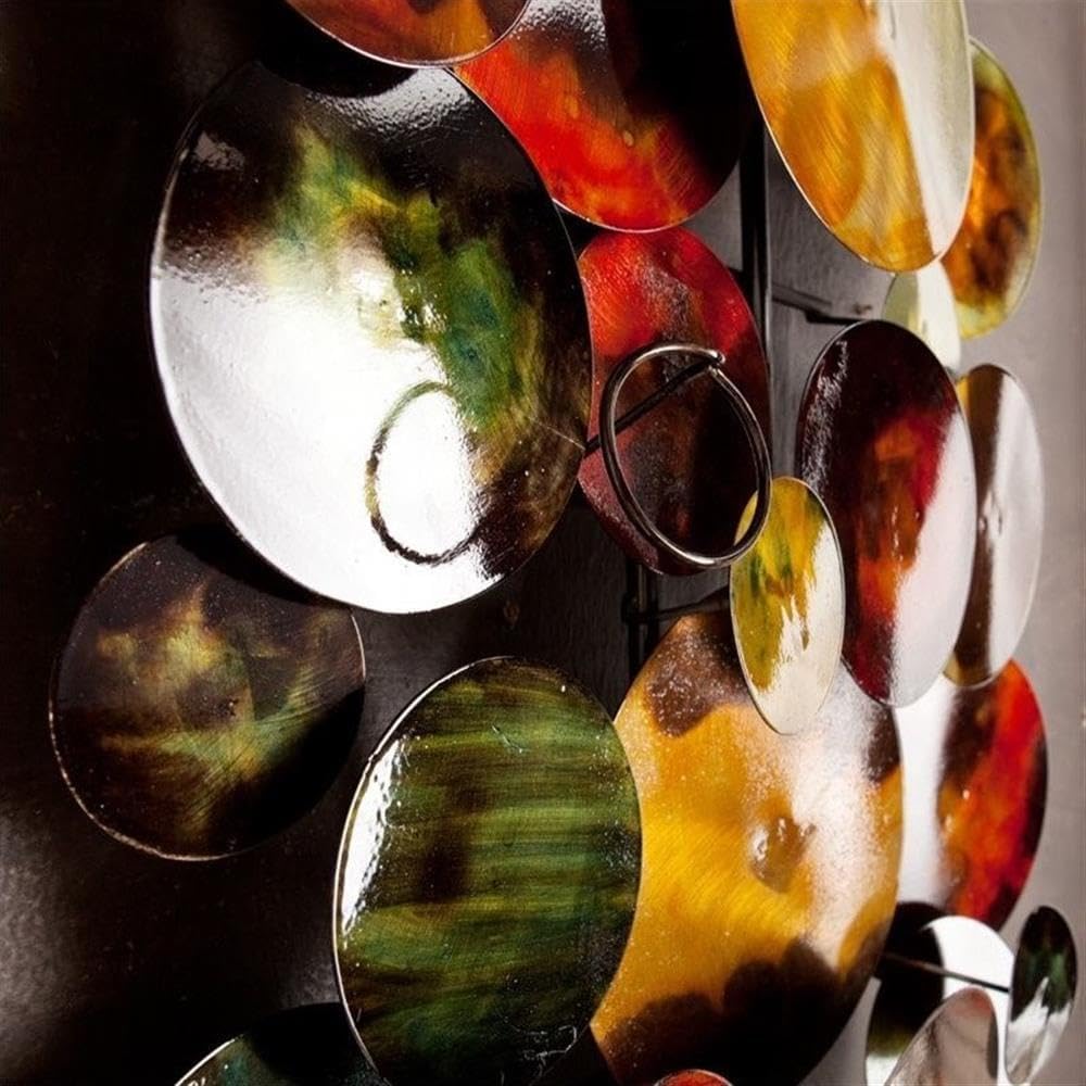 Southern Enterprises SEI Furniture Longavi Metal Wall Sculpture in Multi-Color Glaze