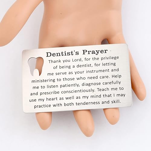 Miniatura 5 de Gzrlyf Tarjeta de regalo para dentista, tarjeta de oración del dentista, regalos dentales para dentista, asistente dental, regalos de graduación,