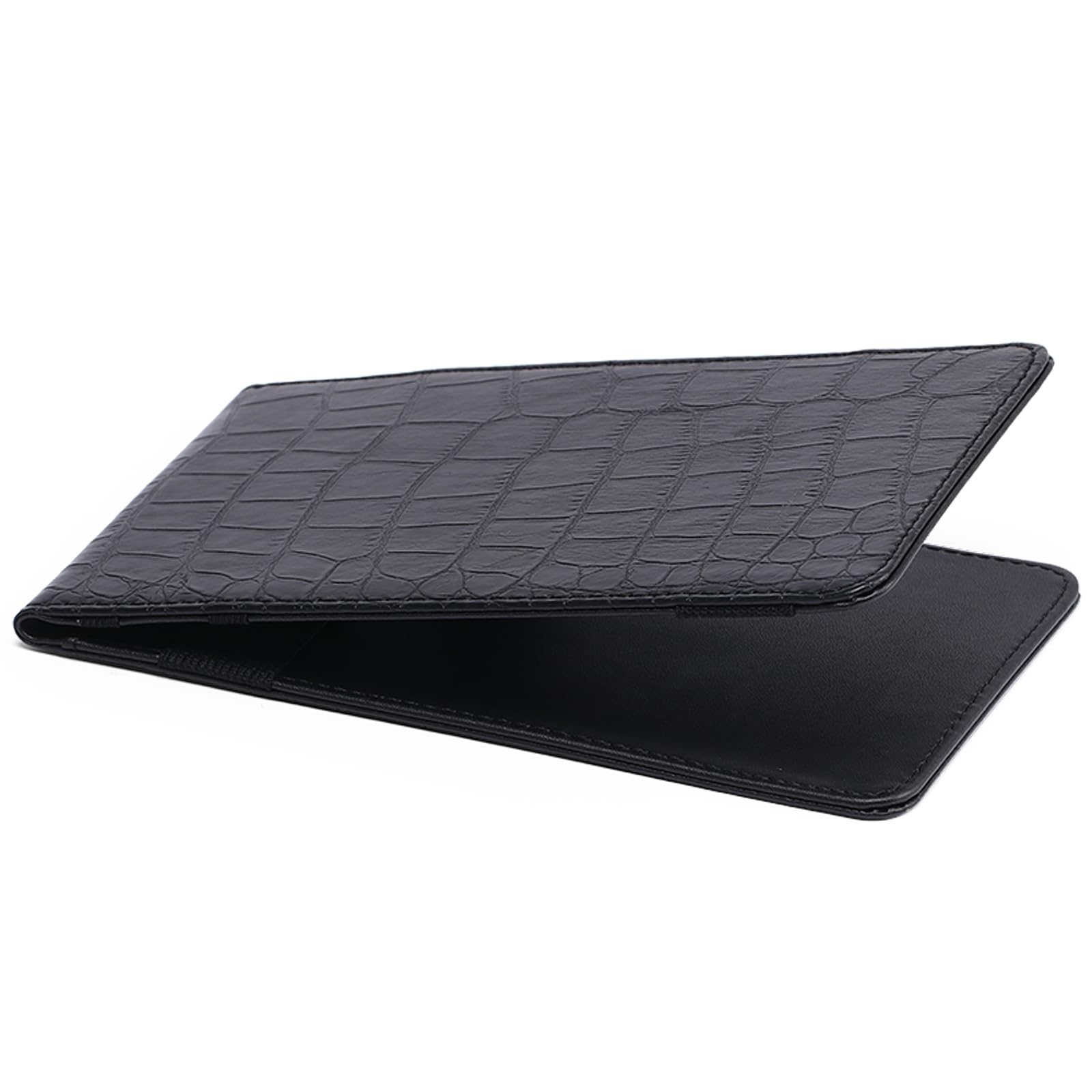 Leather Golf Scorecard Holder - Yardage Book Cover Golf Stat Tracker Sheet - Premium Golf Leather Scorecard - Golf Score Book - Large Size 7.6x4.5IN