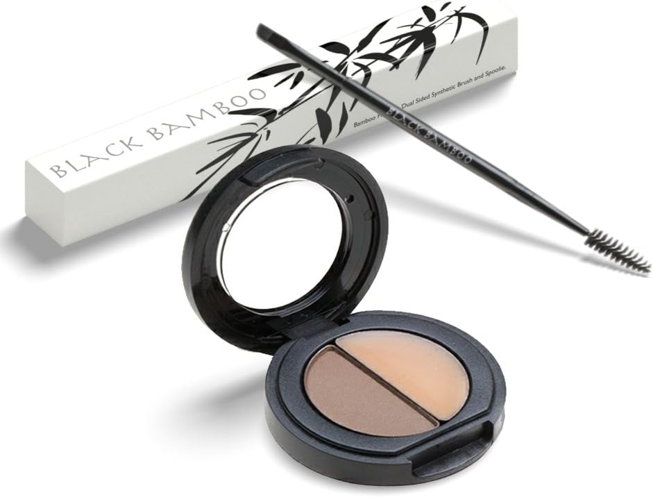 Eyebrow Makeup Kit with Dual Angled Brush Brow Color & Wax Kit for All Eyebrow Shades - Create Naturally Gorgeous Brows in Minutes