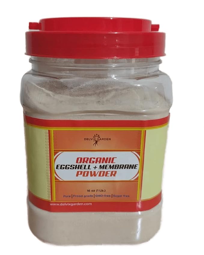 Delvix Garden Organic Eggshell+Membrane Powder,16 oz