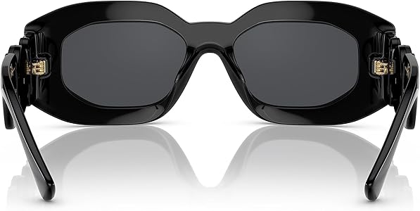 Amazon.com: Versace VE 4425U 536087 Shiny Black Plastic Irregular
