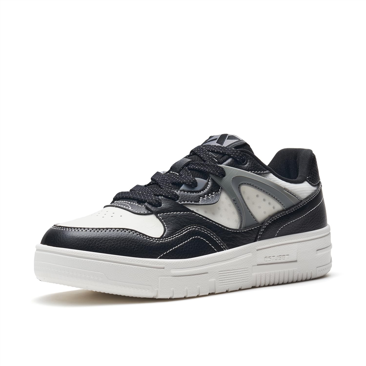 XTEP Men’s Sneaker Shoes with Casual Chunky Streetwear Skateboarding Low-Top Shoes for Daily Black (B0D4YLY11M) Amazon Price History, Amazon Price Tracker