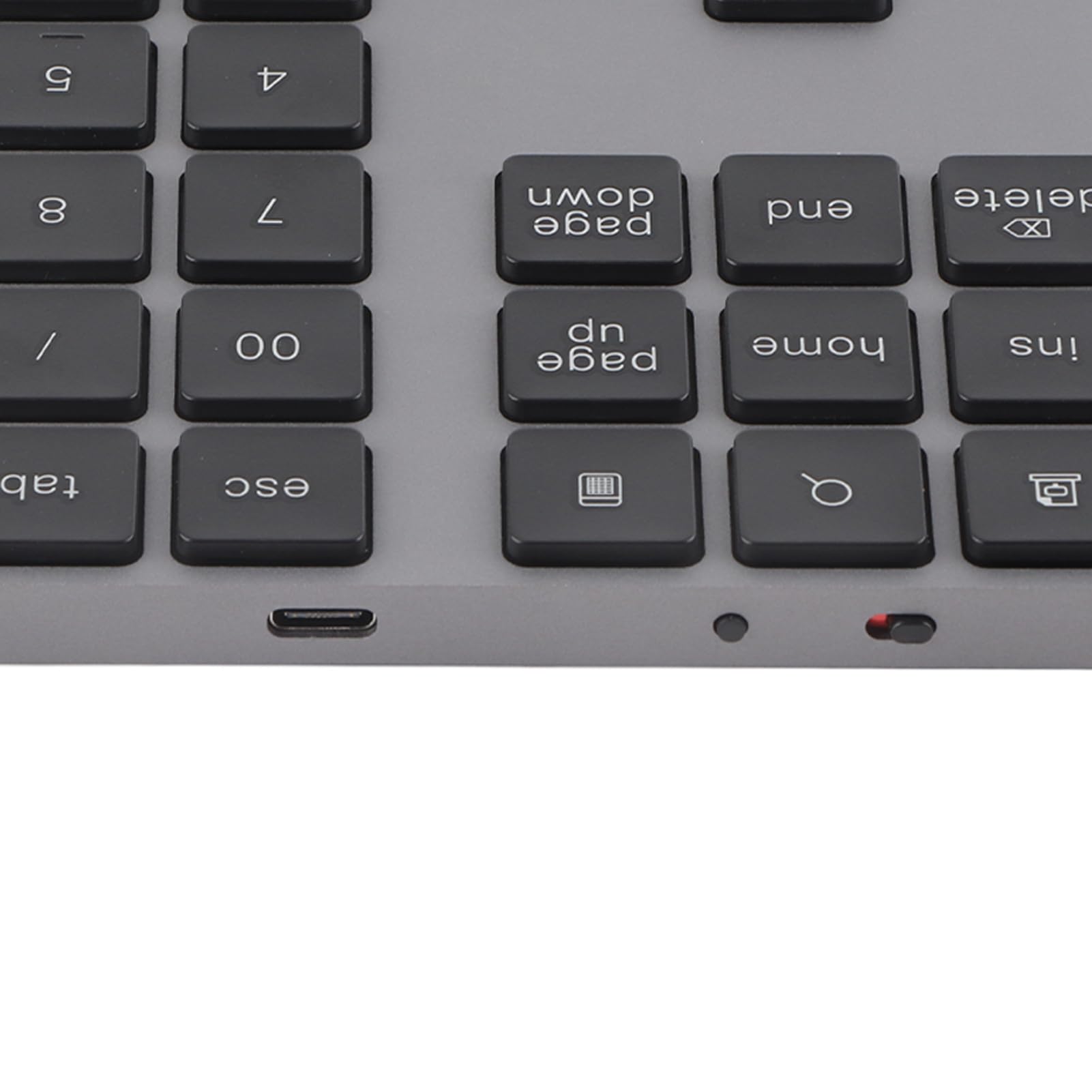 Cryfokt Mini pavé Numérique sans Fil avec 34 Touches, pavé Numérique pour PC, Portable et Léger, Prend en Charge iOS