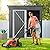 DWVO Outdoor Storage Shed 5x3FT, Heavy Duty Metal Tool Sheds Storage House with Lockable Door & Air Vent for Garden, Patio, Lawn to Store Bikes, Trash Bins, Tools, Lawnmowers, Dark Gray