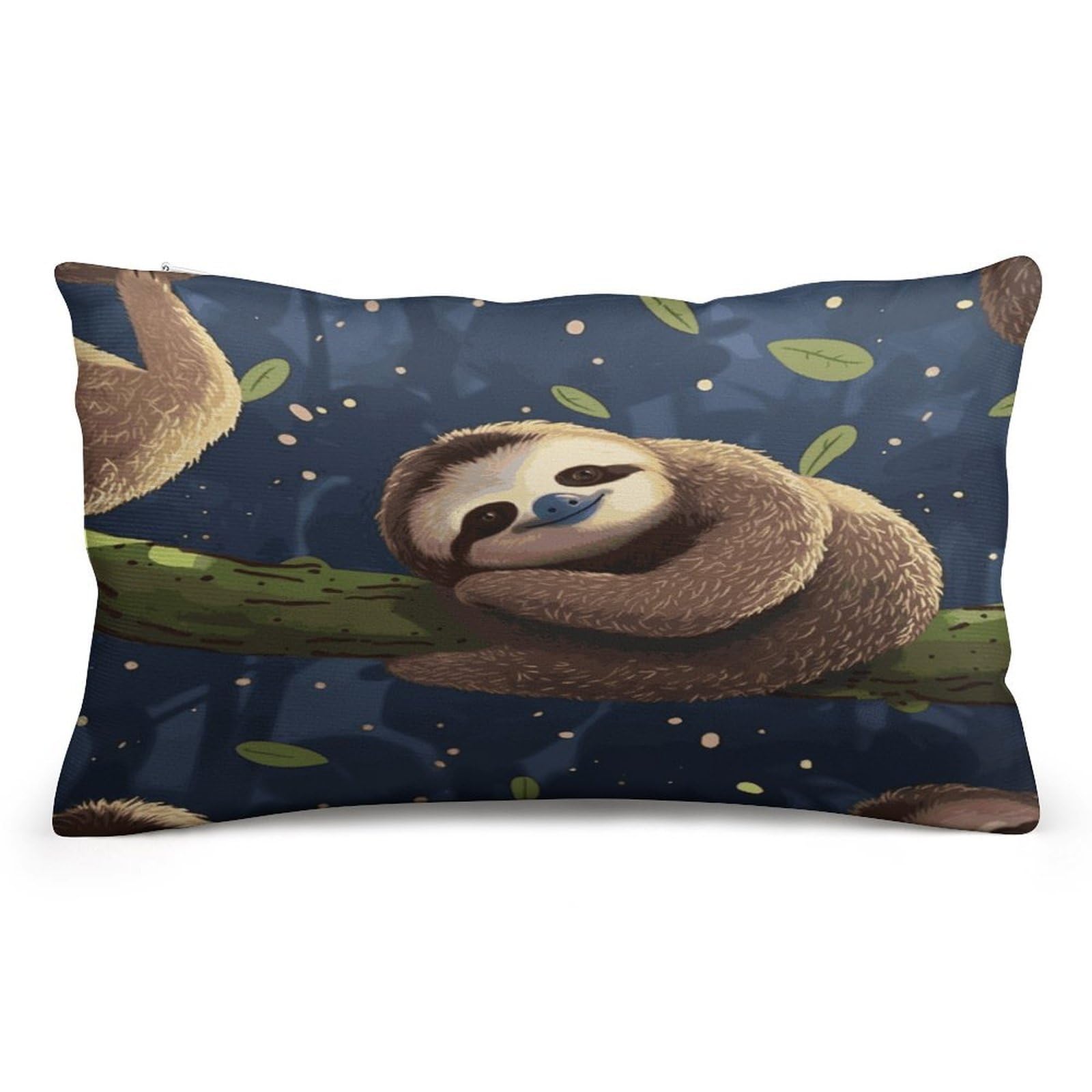 Wsoihfec Style Sloth Lazy Throw Pillow Covers Decorative, Pillow Cases Soft Plush, Modern Farmhouse Boho Cushion Cover For Bed Couch Sofa Living Room Spring Decor8 X12