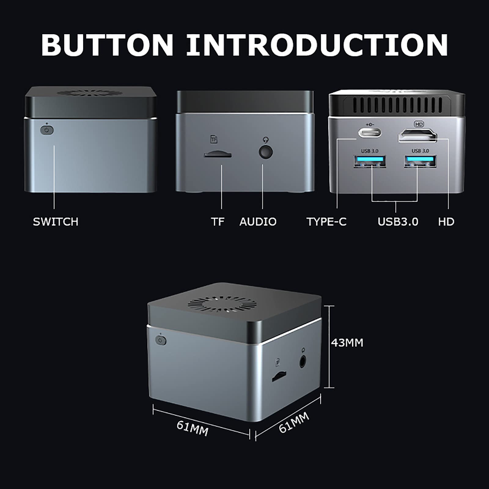TsoLay Mini PC Box, Consola De Juegos Retro para PC con Más De 120000 Juegos, Compatible con PSP/PS2/MAME/SEGA/DC/ARCADE, Win11 Y Batocera 33 Game System En 1, Cumpleaños