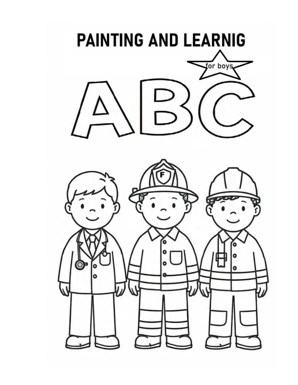 Painting and learning: Professions for boys