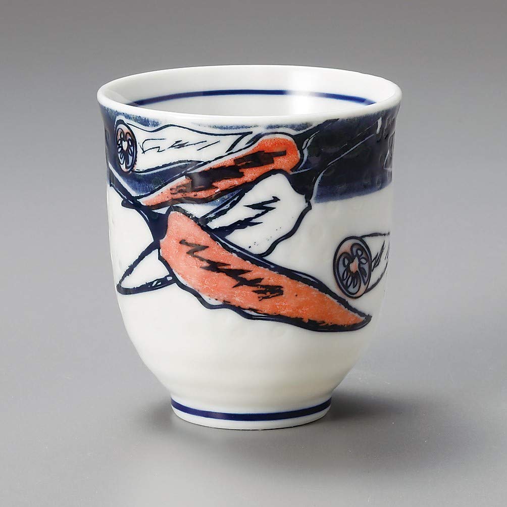 Yamakiikai Japanese Tea Cup Yunomi Sweet Green Pepper Pattern L1202