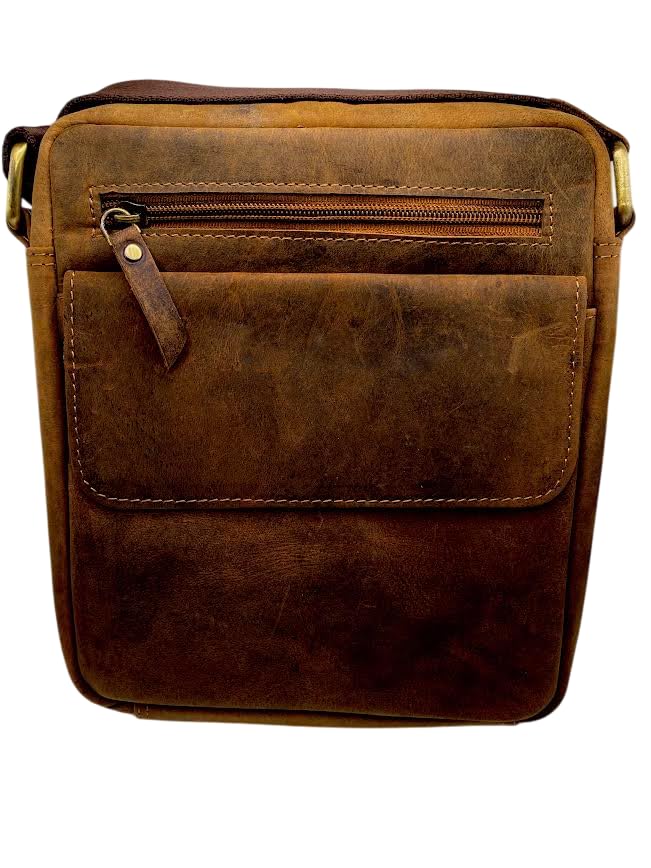 Sac à bandoulière pour homme en cuir véritable idéal pour le bureau