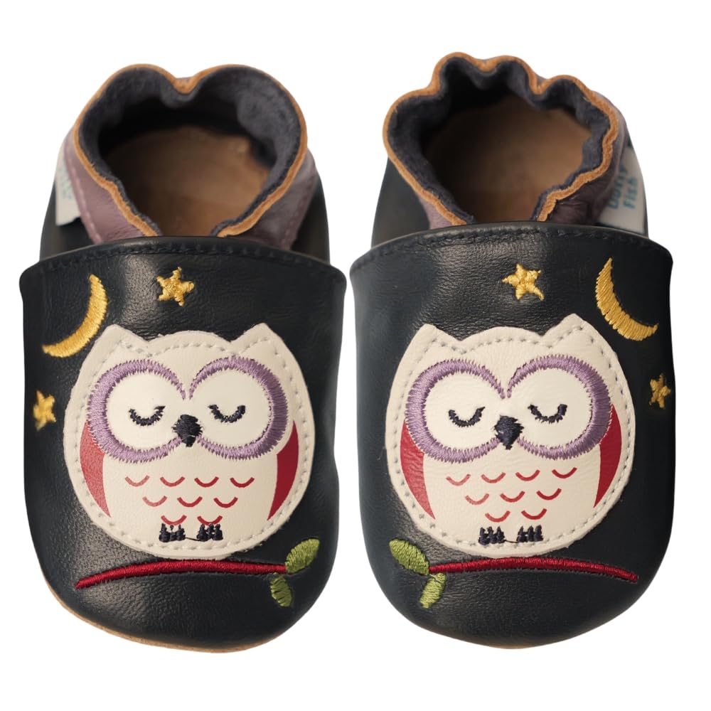 Dotty Fish Soft Sole Leather Baby & Toddler Shoes – Barefoot, Non-Slip, Lightweight & Flexible, Elasticated Ankles - Unisex Boys & Girls, UK Brand, Podiatry Approved — view 21