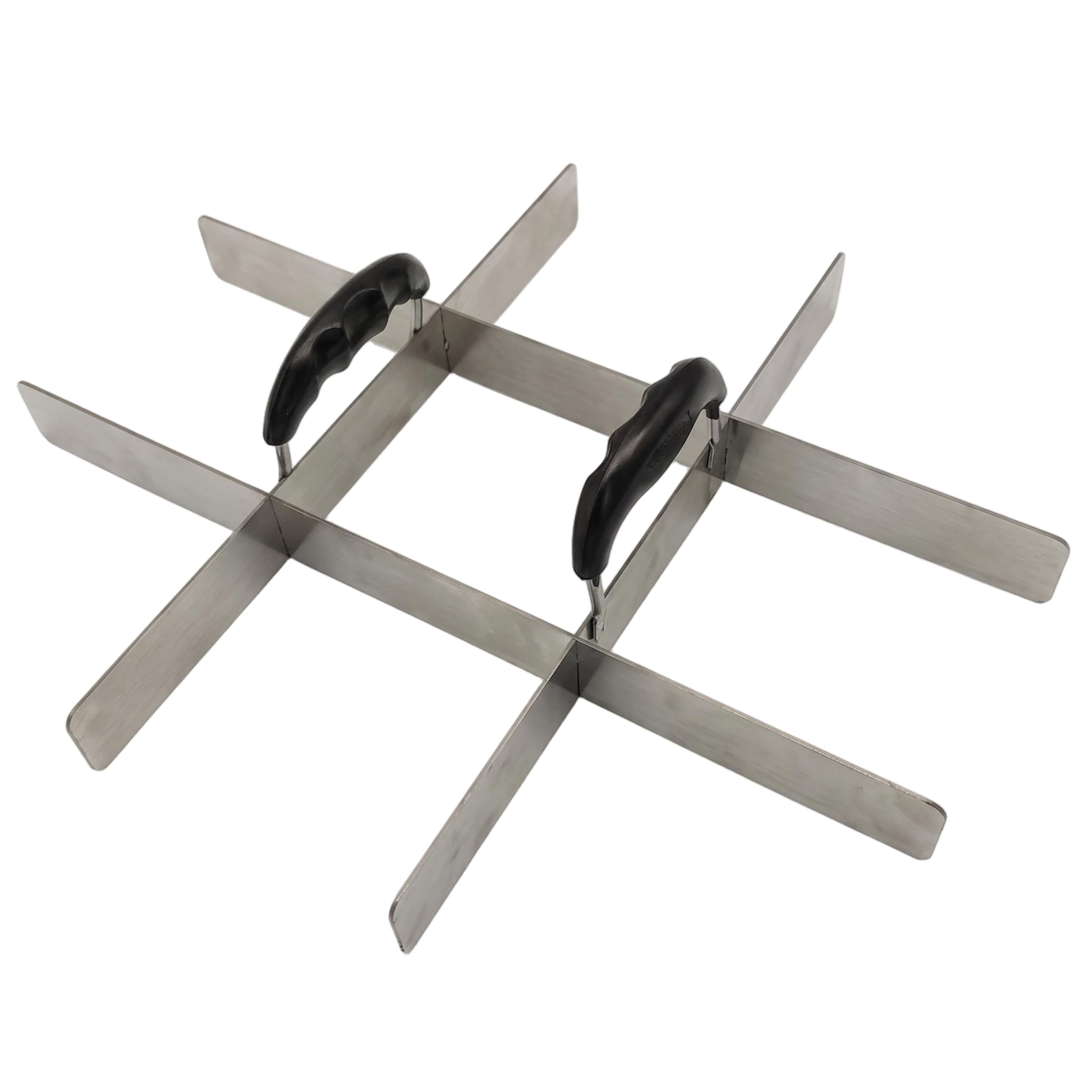 Trancheuse à gâteau, coupe-gâteau en acier inoxydable à 9 grilles (argent)
