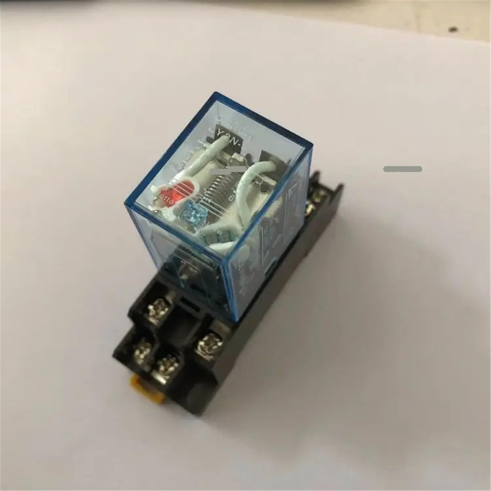 Relé intermedio LY2NJ DC24V con base de 8 pines para control eléctrico 4