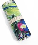 DIYOMR 24/36/72 Slots Crayon Crayons enrouleurs, Artist Colored Crayonnements Roll Up Sac Brosses courtes Trousse Crayonnes Organisateur pour dessiner la coloration et le croquis (Peindre l'encre, 24slots)