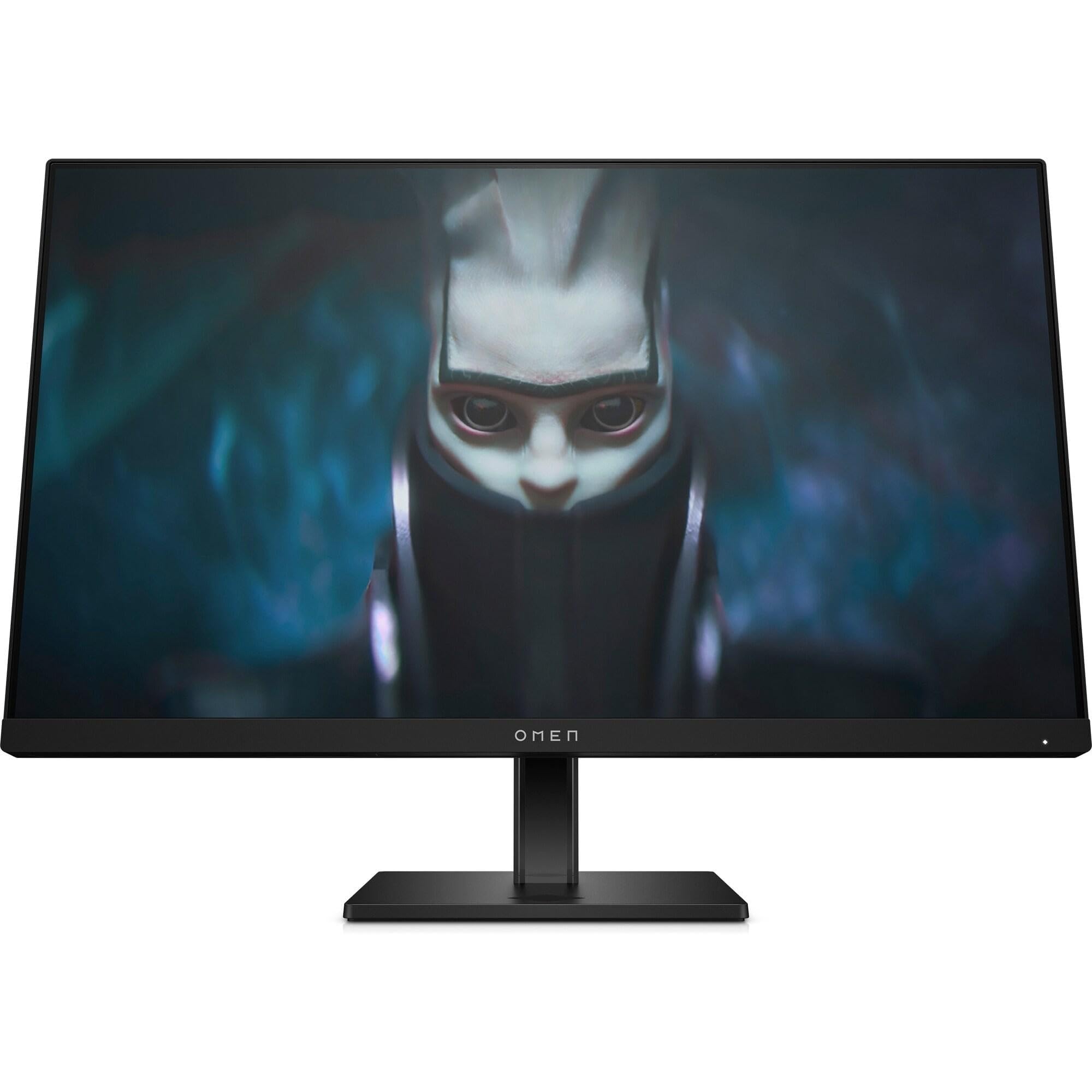 HP OMEN 24 FHD Monitor, Schermo da 24'' Full HD, Risoluzione 1920 x 1080 Pixel, Pannello IPS 16:9 da FHD – 165 Hz -1 ms, 1 ms, IPS - HDR 400-450 Nits, Antiriflesso, AMD FreeSync, USB, HDMI, Nero