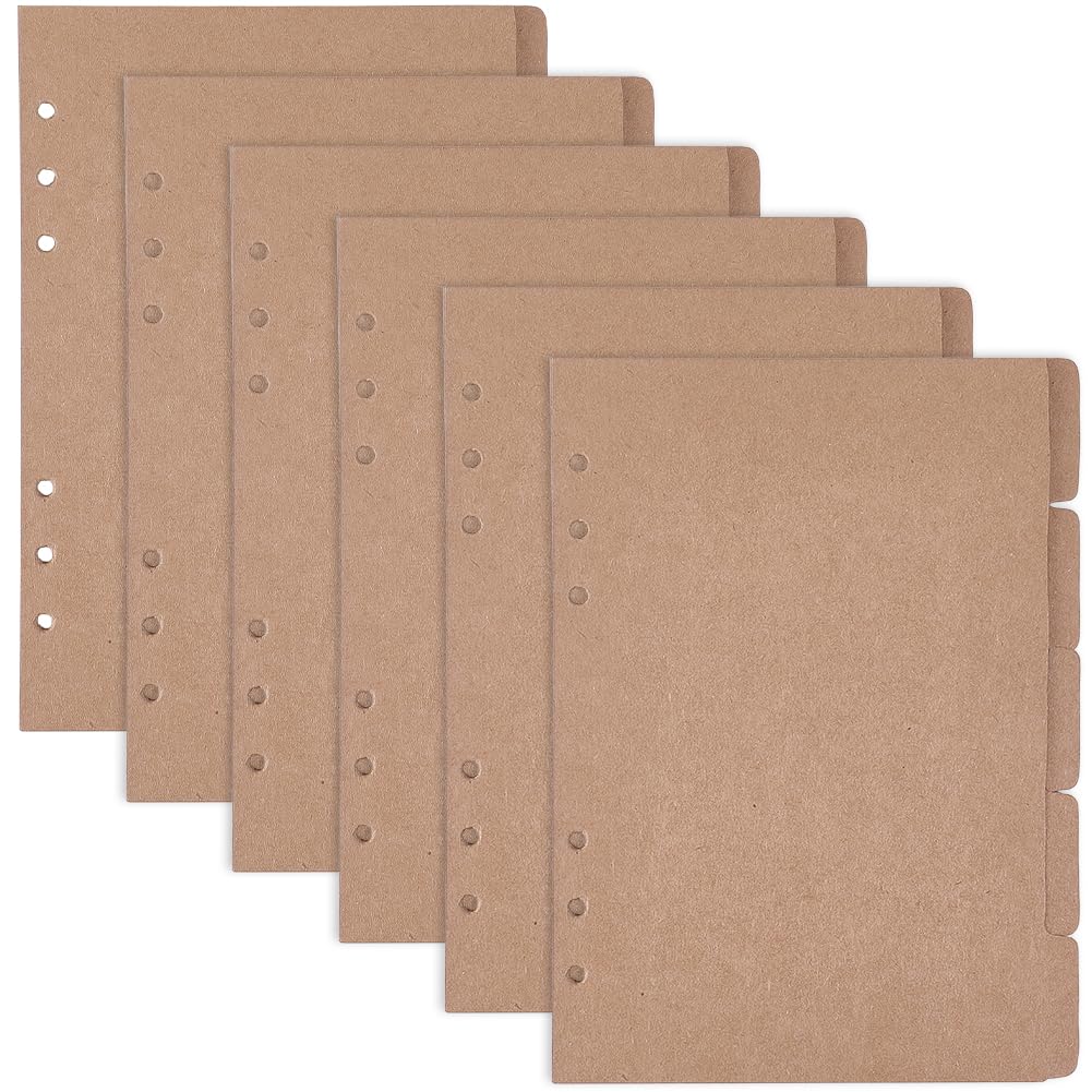 Intercalaires kraft A5 pour structurer un classeur encombré et retrouver vos notes - 8