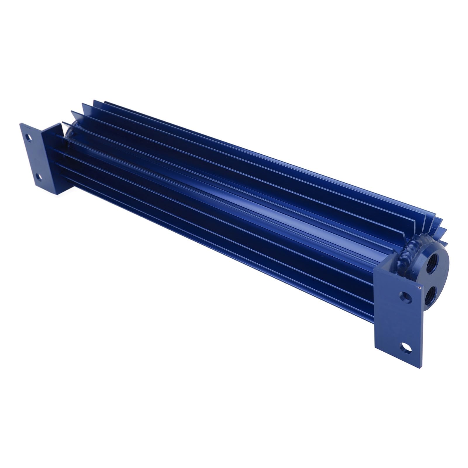 Dissipatore di Calore con Trasmissione a Doppio Passaggio in Alluminio Anodizzato Alettato a Doppio Canale, Universale per Camion per Auto (Blue)