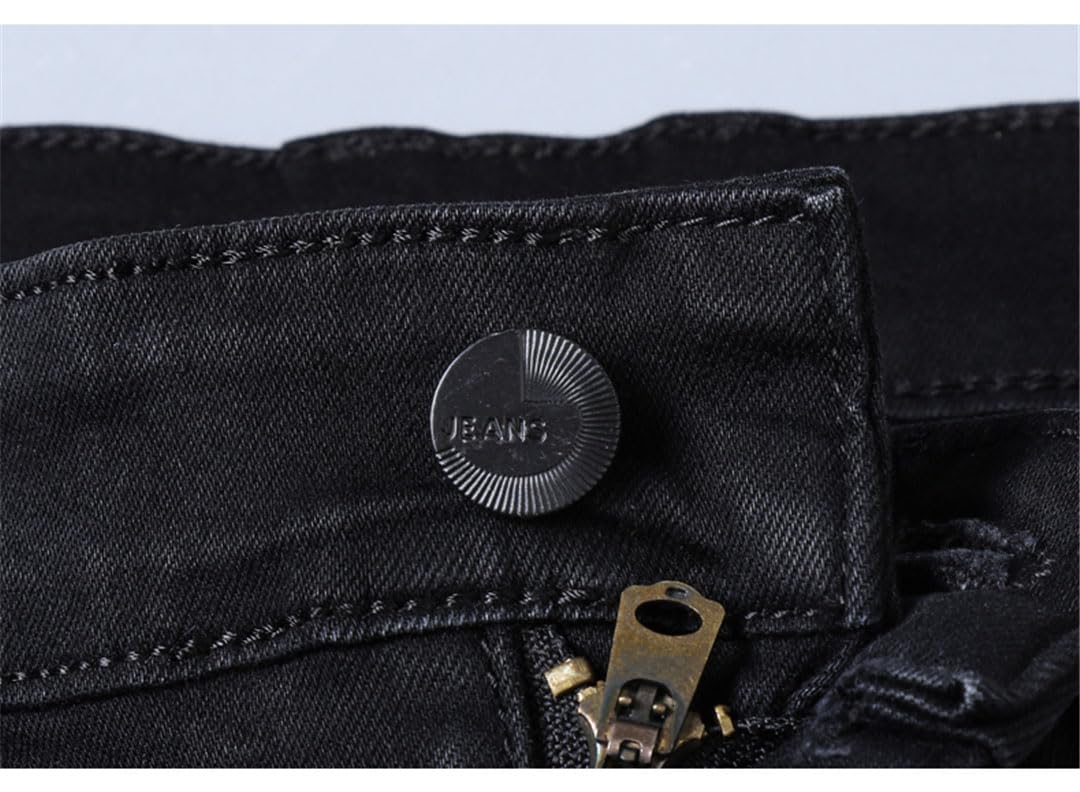 Vogrtcc Pantalones Vaqueros Rectos Y Finos para Hombre, Pantalones Casuales De Negocios, Pantalones De Talla Grande