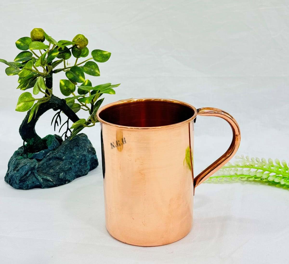 Nautical Replica Hub 14 Oz Moscow Mule Pure Copper Mug Cups for Drinking Gifts for Him Her Genuine Copper Mugs for Moscow Mules Real Solid Tankard Cup