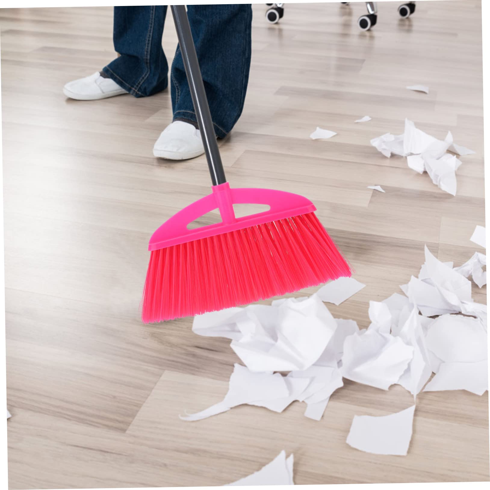 FOMIYES Outdoor Sweeper Broom Pink Broom Head Refill Replacement Sweeper Heads for Household Cleaning