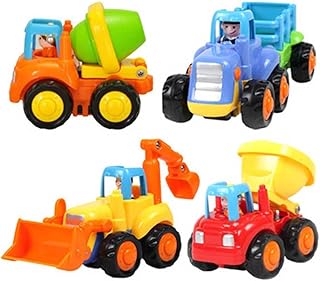Hohopeti Toy for Kids Toys for Kids Engineering Van Model Mixer Truck car Engineering Vehicle Child