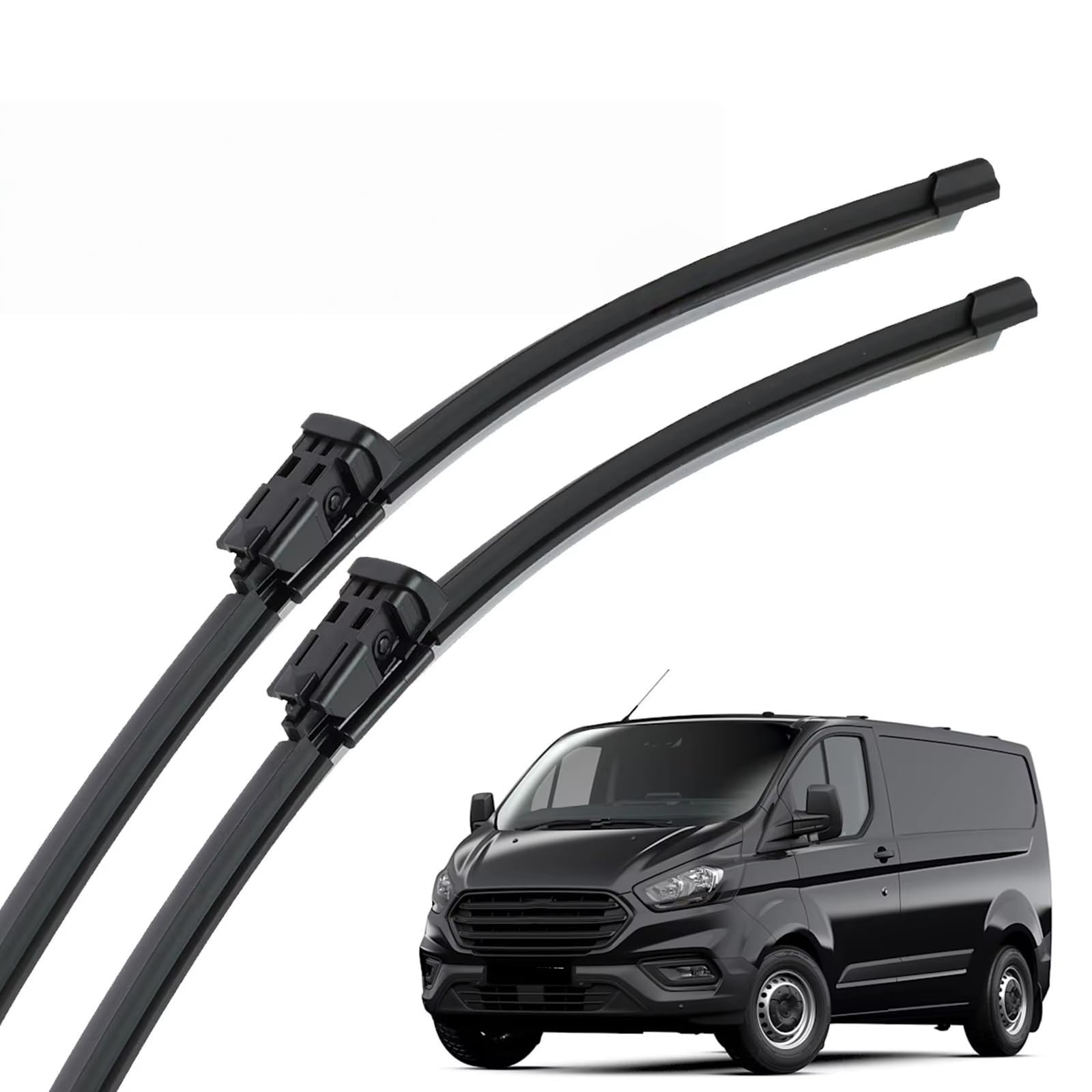 PAPEP Windscreen Wiper Blades for Ford Tourneo Transit Custom 2012-2012 30"+28", Front Replacement Wipers OEM Quality Water Repellent Rubber Automotive Windshield