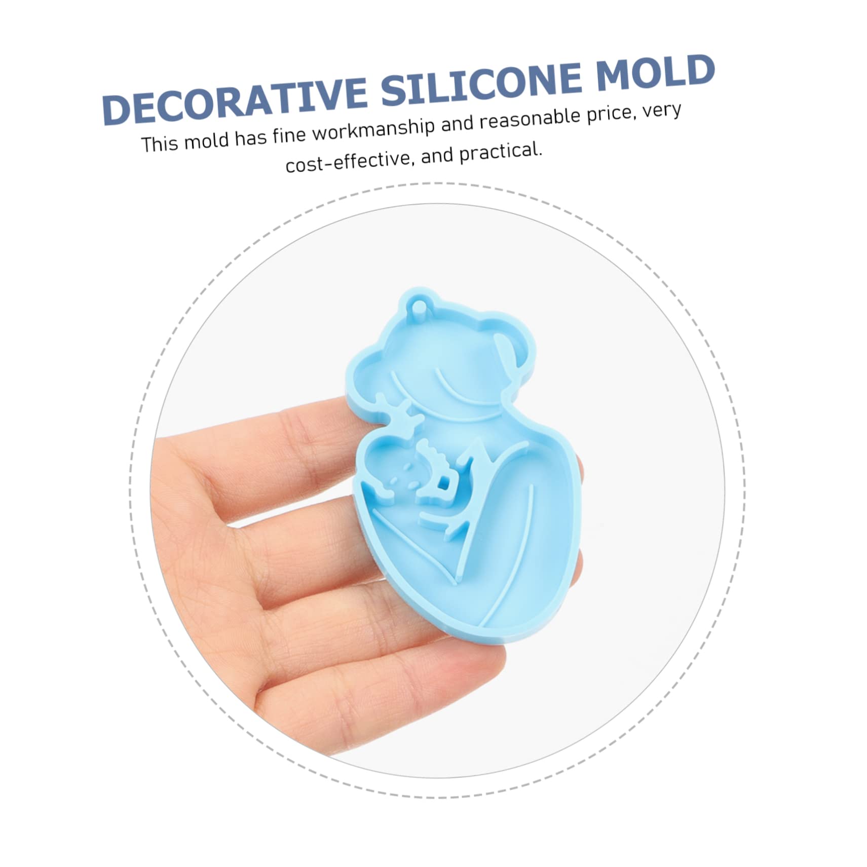 Lurrose 5 Set Di Per Ciondoli Non Portachiavi Stampo in Silicone Per La Festa Della Mamma Per Resina Epossidica 3 Pezzi * 5