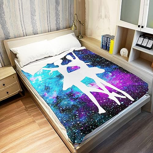 Sxchen Blanket Sofa Bed Throw Lightweight Cozy Plush Ballet Beauty Dance Purple Galaxy Nebula 50"X60" #TOP3