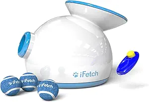 iFetch Interactive Ball Launcher for Dogs – Launches Mini Tennis Balls, Small,Multicolored