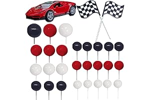 30 PCS Race Car Cake Decorations