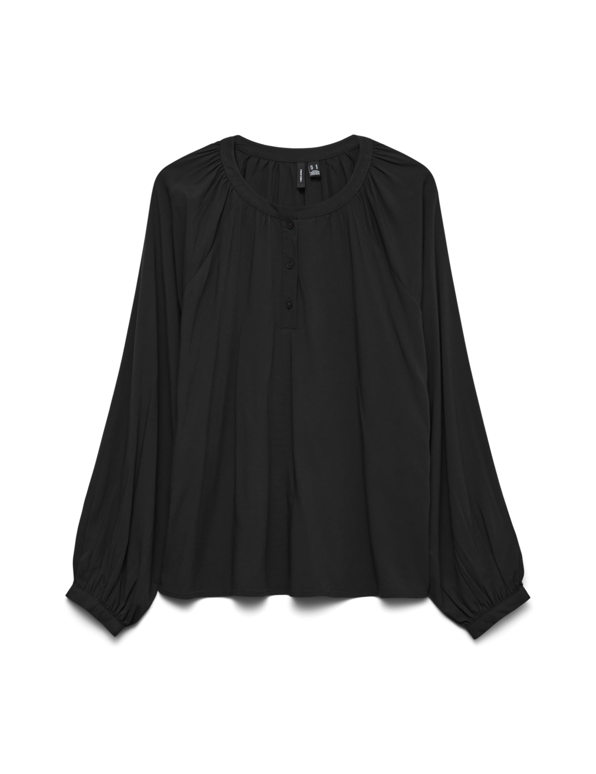 VERO MODA Damen Vmbella Ls Placket Top WVN Ga Noos