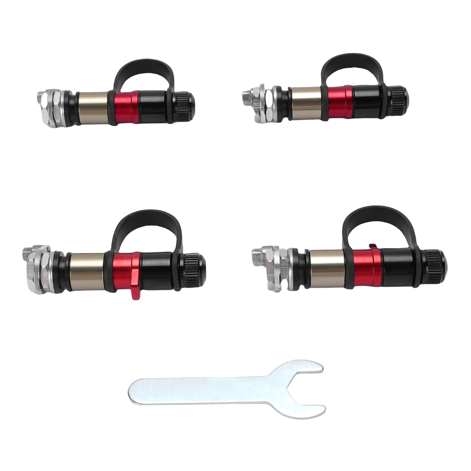 Kit Valvola di Sgonfiaggio Pneumatici da 4 Pezzi, Strumenti di Riparazione Pneumatici, Strumento di Sgonfiaggio Rapido con Arresto Automatico con Installazione del Sensore di Pressione,