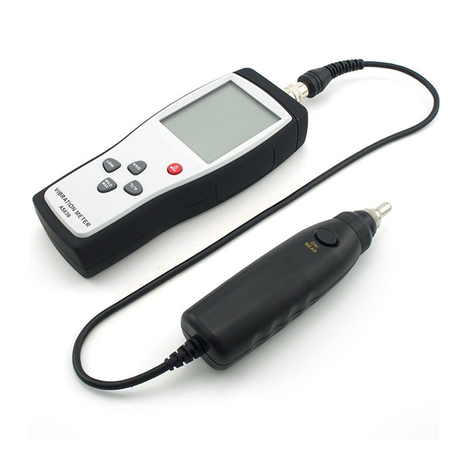 AS63B Digitales Vibrationsmessrät mit freistehender Sonde, 10 Hz ~ 1 kHz, 0,1~199,9 mt/s, Präzisions-Vibrationsmessrät