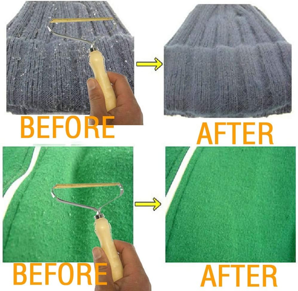 1PC Portable Lint Remover Manual Clothes Cleaning Fuzz Shaver, Multi-Fabric Sweater Comb with Steel Net, Quick Epilator for Wool Products Pet Hair