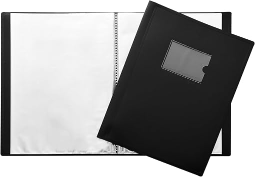 A4 Black Flexible Cover 10 Pocket Display Book