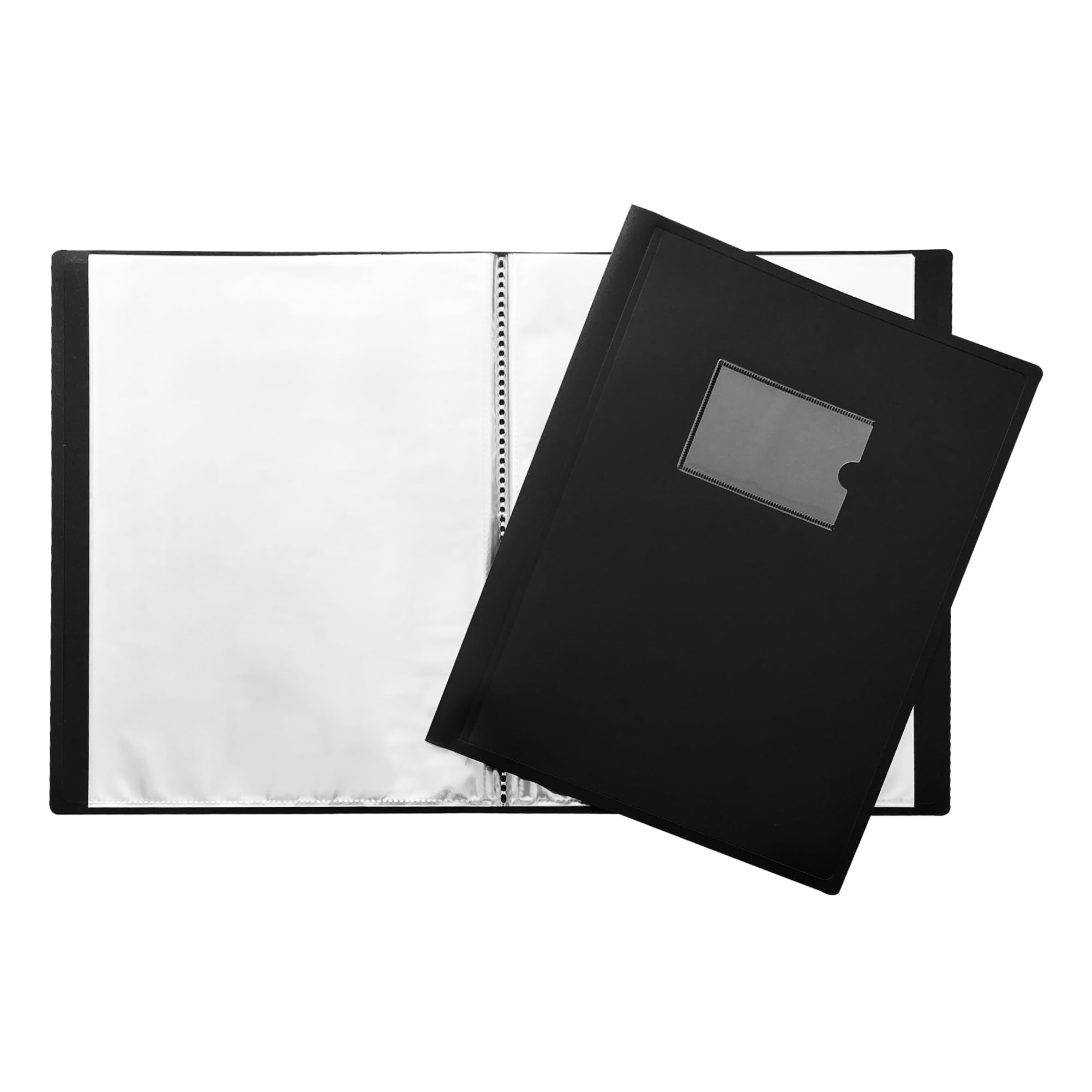 Janrax A4 Black Flexible Cover 80 Pocket Display Book - Presentation Folder โ image 1