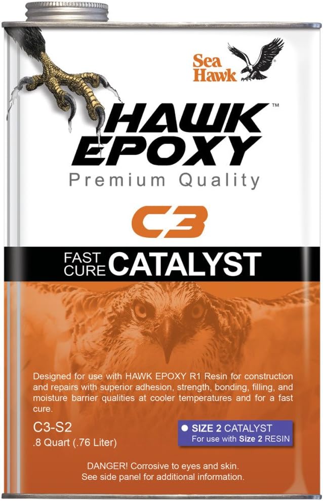 Seahawk Fast Cure Catalyst Size 2.8 QT - Hawk Epoxy