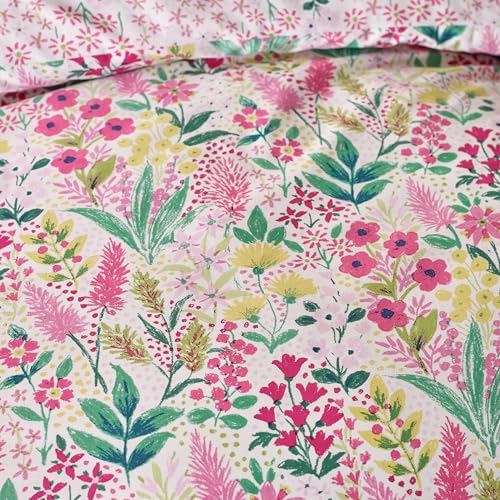 Housse de couette réversible rose Catherine Lansfield Tilly - 5