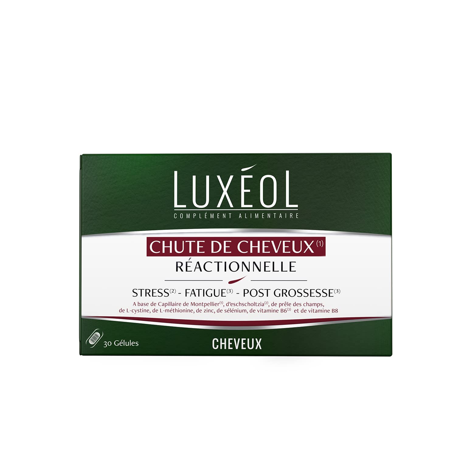 LUXÉOL - Chute De Cheveux Réactionnelle - Programme 1 mois