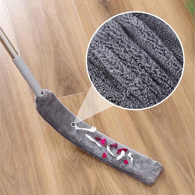 Retractable Gap Dust Cleaner, Duster with Extension Pole Cleaning Tools, Washable and Retractable Duster Brush for Cleaning Under Appliances Furniture Couch Fridge