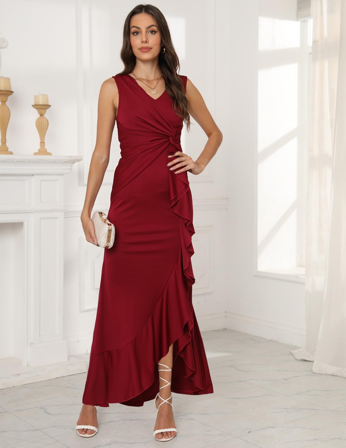 Long Elegant Black Formal Dresses for Women Wedding Guest Dresses for Women Gowns Evening Party Dress - Image 3