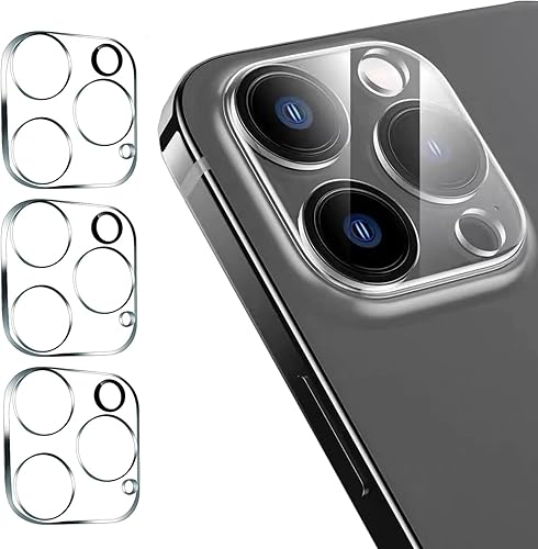 Miniatura 1 de Protector de lente de cámara para iPhone 16 Pro /16 Pro Max, protector de cobertura completa de vidrio templado, 3 paquetes/transparente