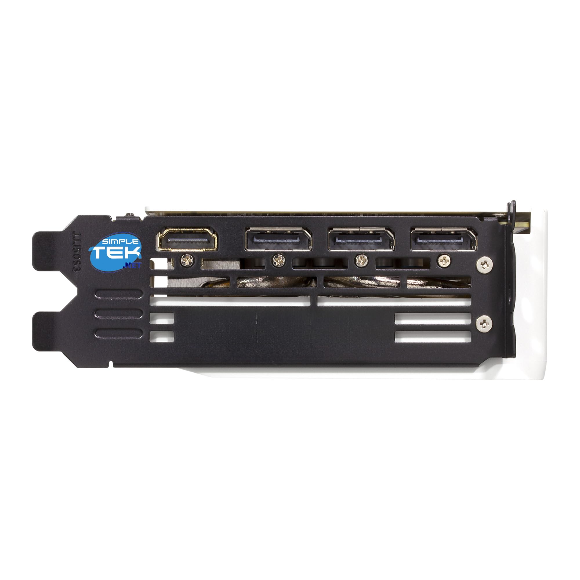 SIMPLETEK - Karta graficzna do gier i edycji 12 GB GDDR6-3 x DisplayPort, 1 x HDMI - fabryczny overclock, potrójny wentylator