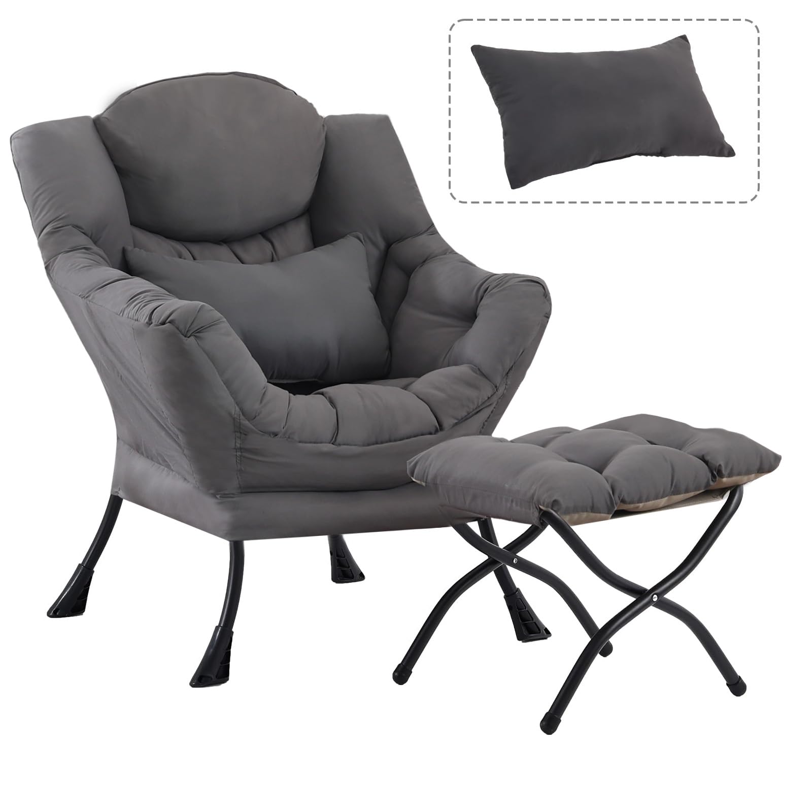 DreamNook Lazy Chair with Ottoman