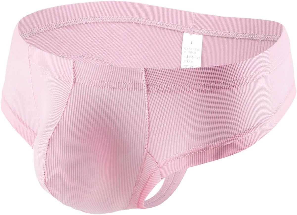 Men's Ice Silk Thread Underpants T Pants, Solid Color, Breathable G-string Pants