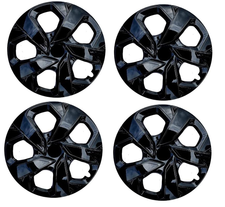 Panewaj 15 Inches Wheel Cover for TATA Punch Wheel Cap Cover Press Fitting Universal Model Fits in All Cars of Tyre Size R15 (Set of 4) (Black)-image-16